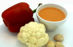 Soupe chou-fleur, poivron, châtaignes soupe-chou-fleur-poivron-chataignes
