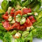 Salada pera de abacate