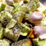 Salade de patate douce et courgettes 3