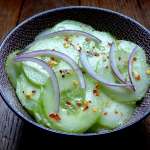 Salade de concombre pimentée 0