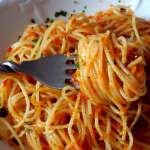 Capellini sauce poivron