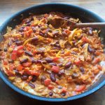 Curry de haricots rouges, chou et poivron b