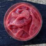 Glace minute avocat framboise