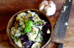 Aubergines ail et basilic aubergine-basilic-et-ail